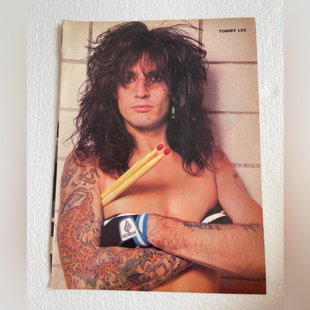 Vintage Music Poster with Motley Crue’s Tommy Lee